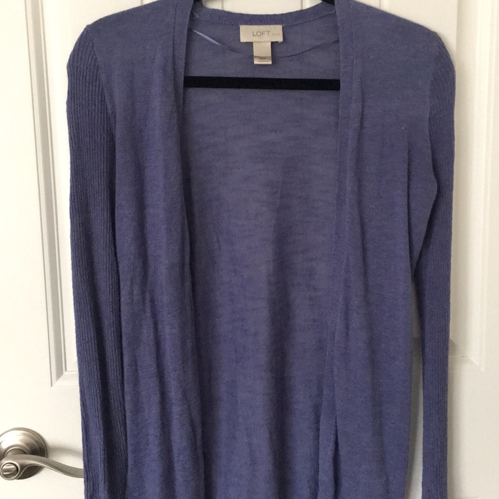 Lightweight periwinkle cardigan